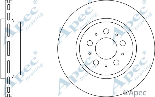 APEC BRAKING Jarrulevy DSK2441